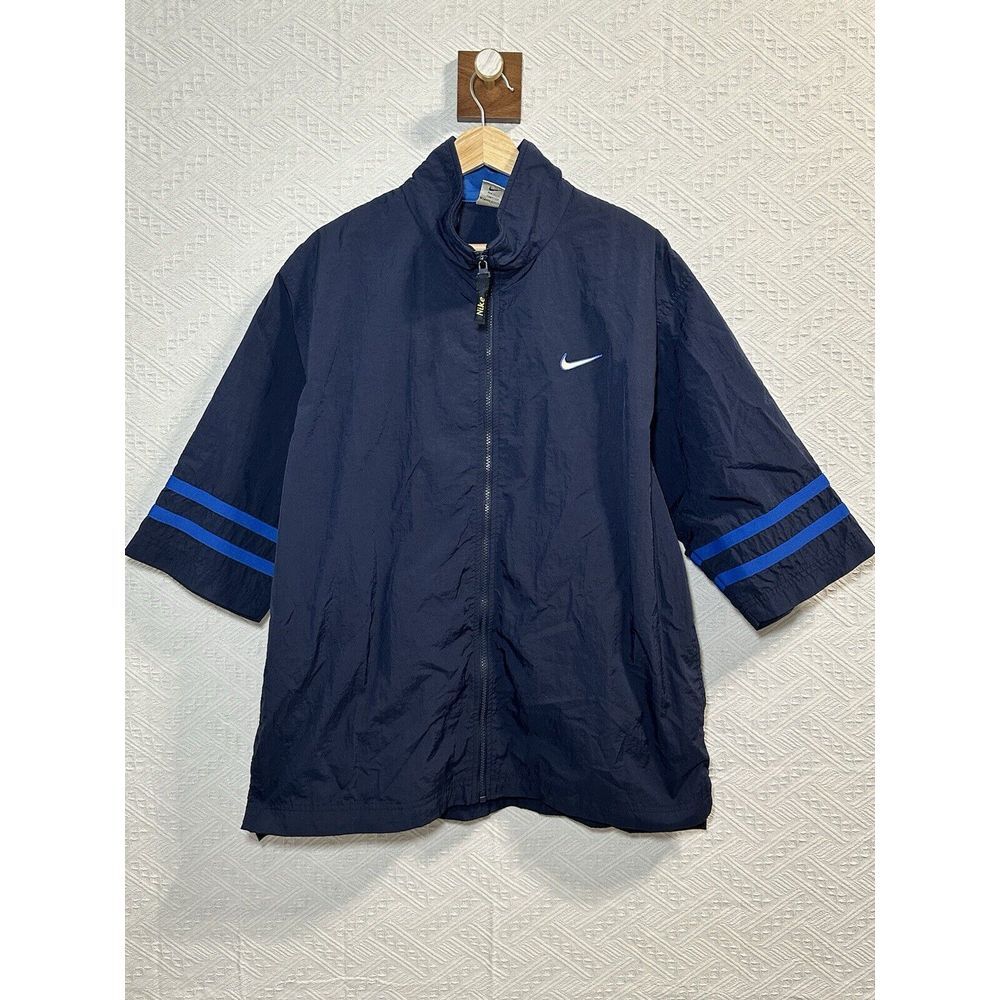 Ultra Rare Vintage 90s Kids‎ XL (18-20) Nike Short Sleeves Baggy windbreaker
